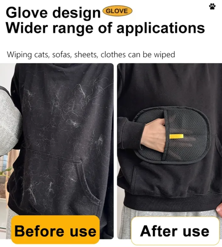 Pet Hair Removal Gloves (Pack of 2)