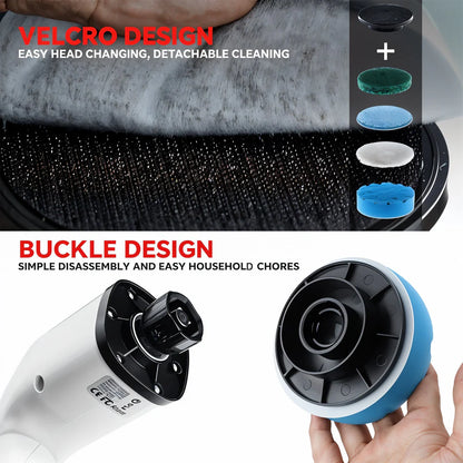 9-in-1 Electric Spin Scrubber – Deep Clean Without Bending or Hand Pain