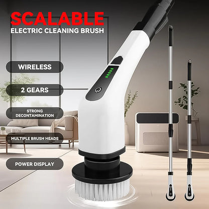 9-in-1 Electric Spin Scrubber – Deep Clean Without Bending or Hand Pain