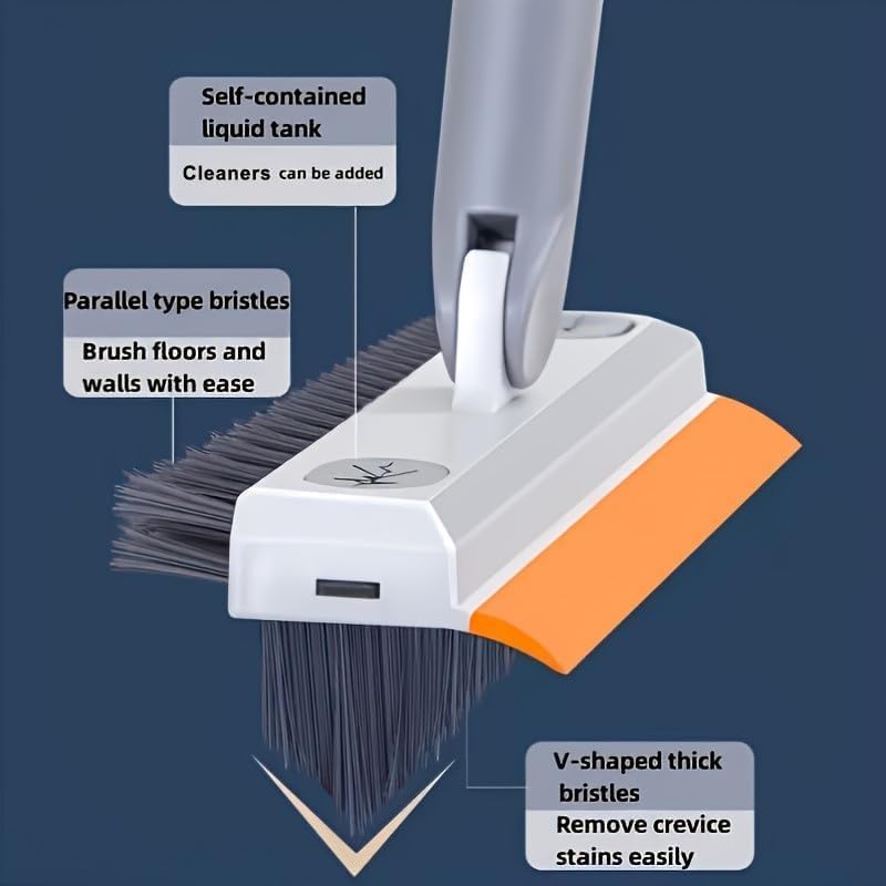 3-in-1 Bathroom Cleaning Brush with Wiper