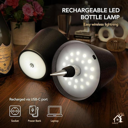 Minimalist Bottle Table Lamp – Ambient Warm Light