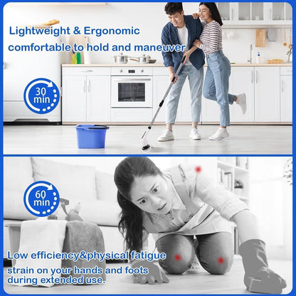 9-in-1 Electric Spin Scrubber – Deep Clean Without Bending or Hand Pain