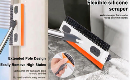 3-in-1 Bathroom Cleaning Brush with Wiper