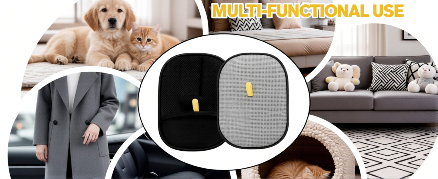 Pet Hair Removal Gloves (Pack of 2)