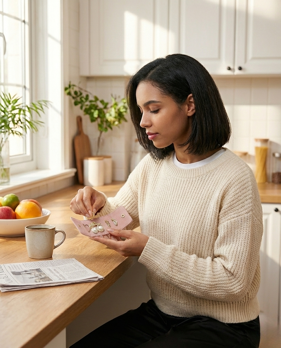 Mini Travel Jewellery Pouch (Buy1 Get1 Free)