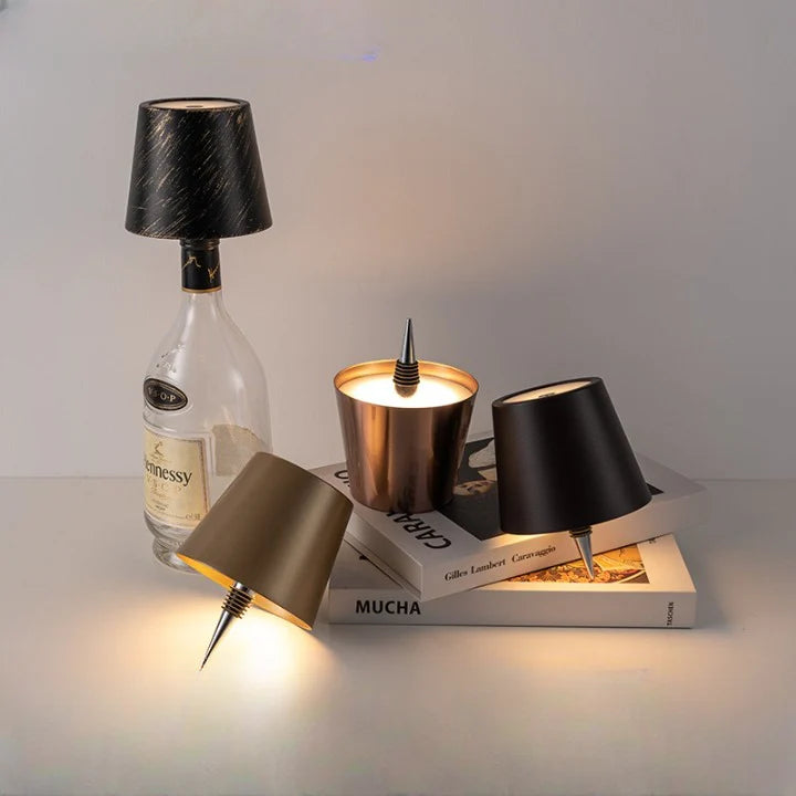Minimalist Bottle Table Lamp – Ambient Warm Light